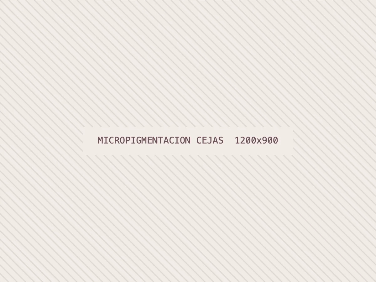 Diseño de micropigmentación de cejas pelo a pelo